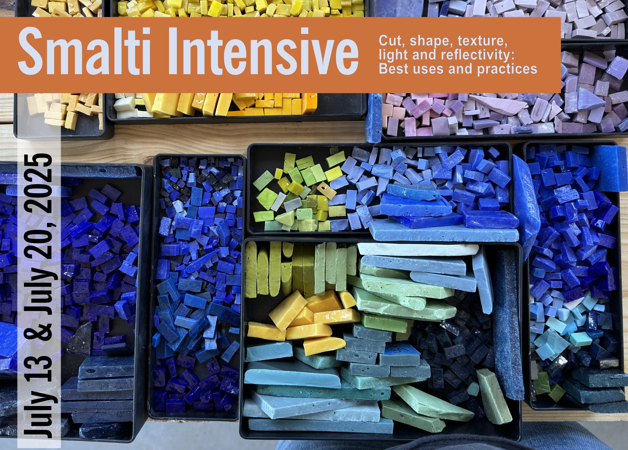 Smalti Intensive: Cut, shape, texture, light and reflectivity